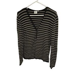 Vintage Lacoste v neck striped cardigan size 8 / 40 france